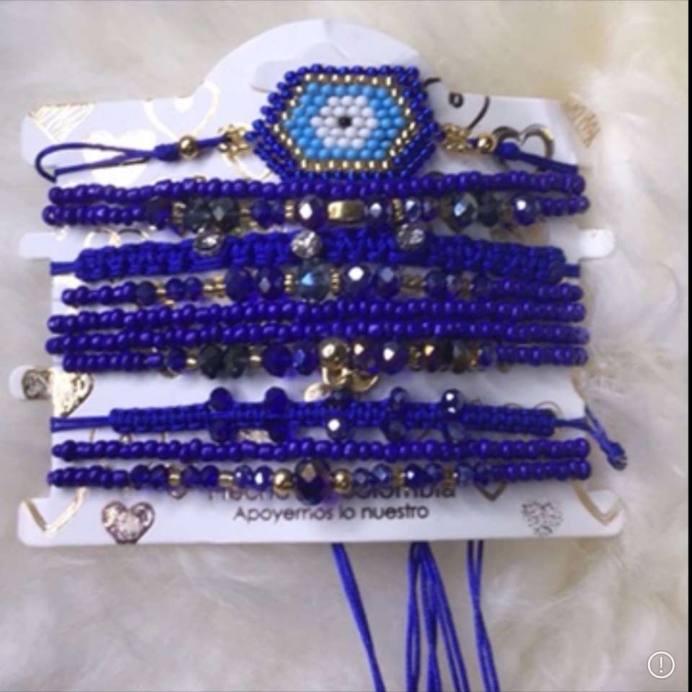 Blue Stackable Bracelets - Picture 2 of 2